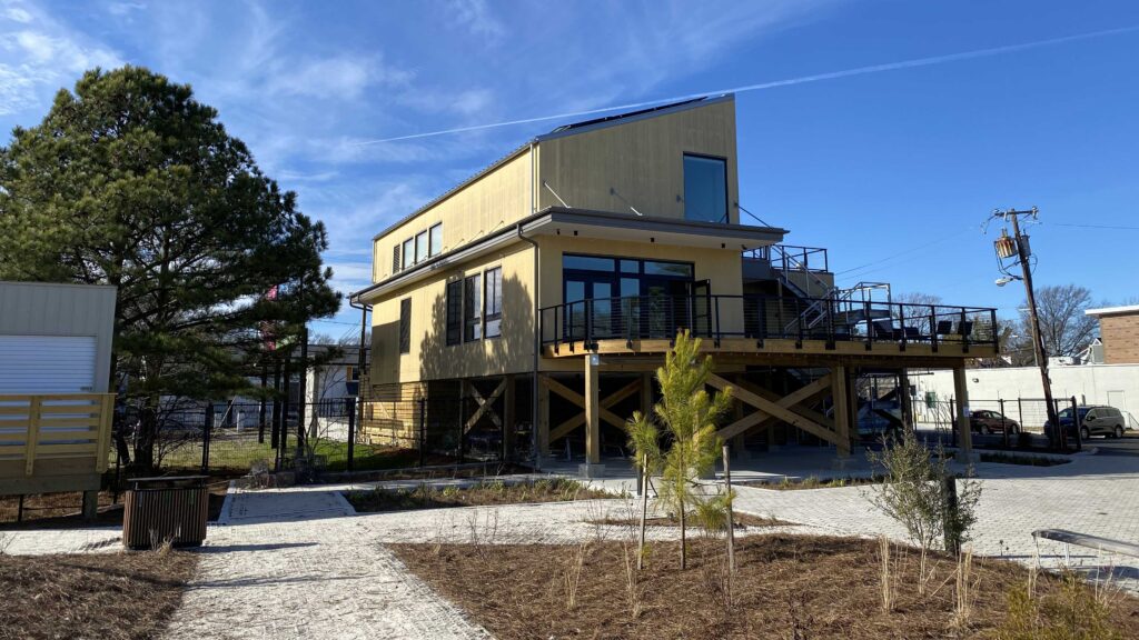 The new Ryan Resilience Lab on Colley Avenue in Norfolk. (Photo by Katherine Hafner)