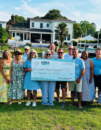 Guests enjoy a private event supporting Coastal Virginia Conservancy